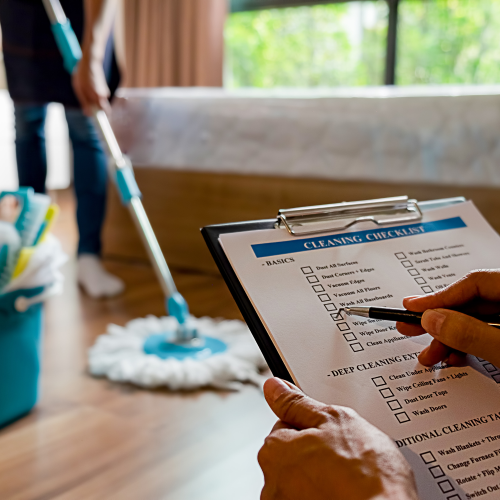 Cleaning checklist